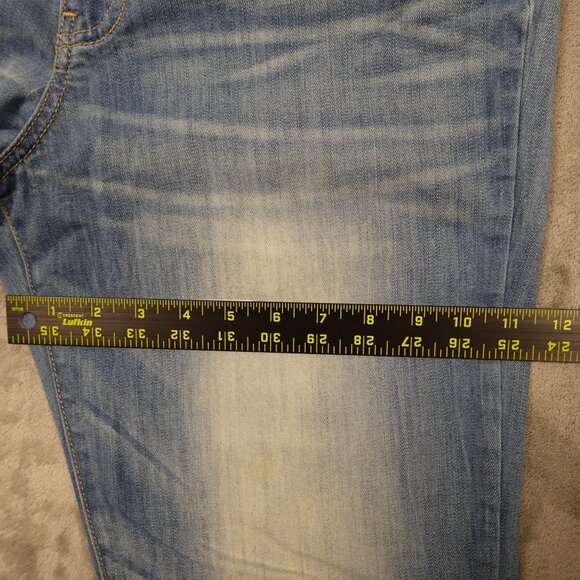 Flying Monkey Jeans low rise skinny women's 32 blue‎ denim fade lightweight - Picture 8 of 14